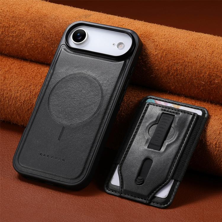 For iPhone Air CaseNeo Retro Wristband Elastic Card Bag Magnetic Back Phone Case