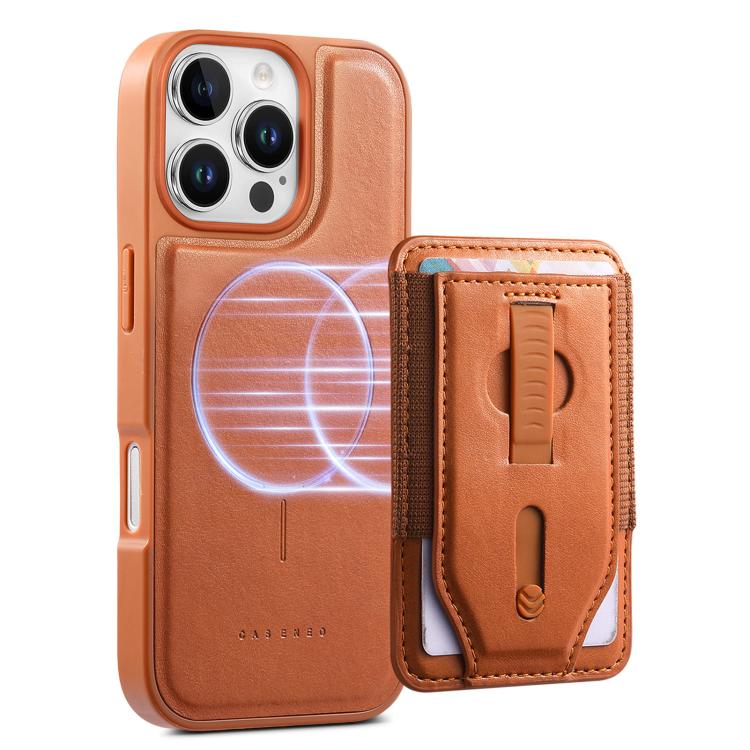For iPhone 13 Pro CaseNeo Retro Wristband Elastic Card Bag Magnetic Back Phone Case