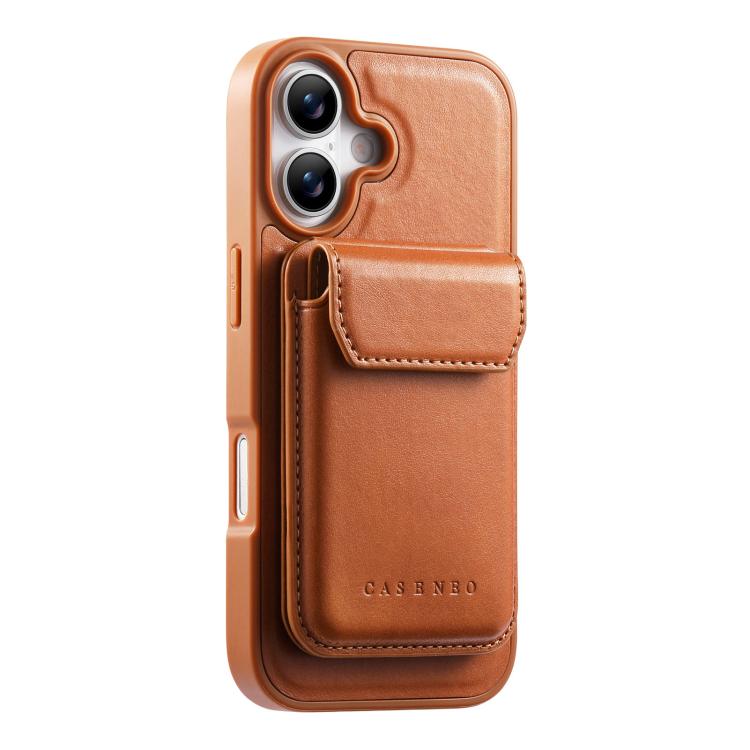 For iPhone 17 CaseNeo Retro Multi-Card Bag Magnetic Back Phone Case