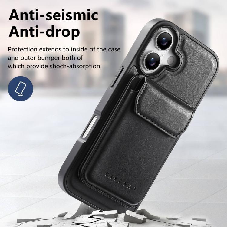 For iPhone 17 CaseNeo Retro Multi-Card Bag Magnetic Back Phone Case