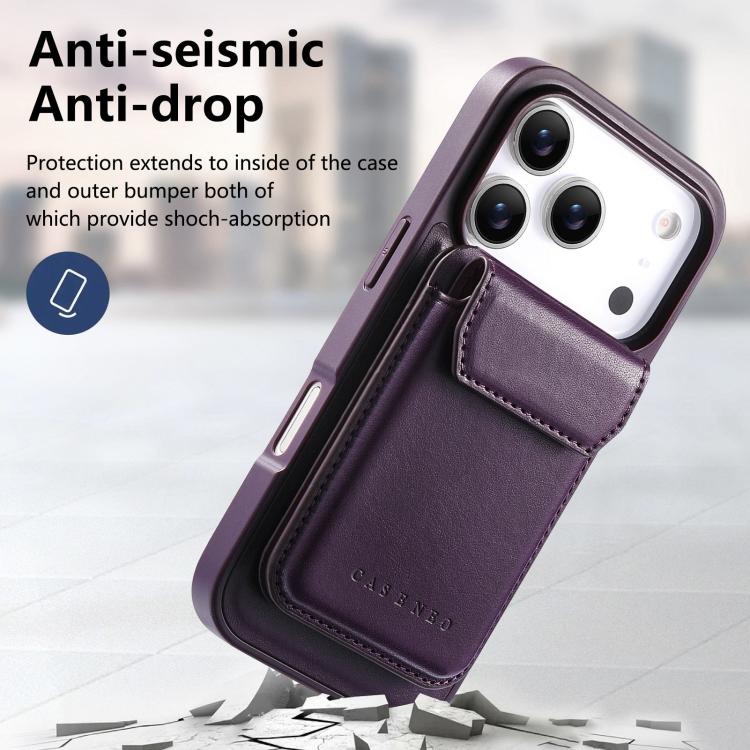 For iPhone 17 Pro CaseNeo Retro Multi-Card Bag Magnetic Back Phone Case