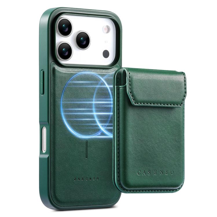 For iPhone 17 Pro CaseNeo Retro Multi-Card Bag Magnetic Back Phone Case