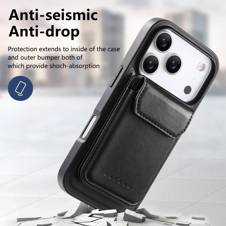 For iPhone 17 Pro Max CaseNeo Retro Multi-Card Bag Magnetic Back Phone Case