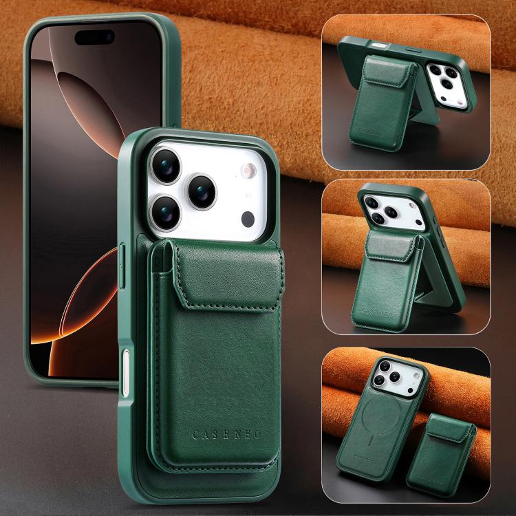For iPhone 17 Pro Max CaseNeo Retro Multi-Card Bag Magnetic Back Phone Case
