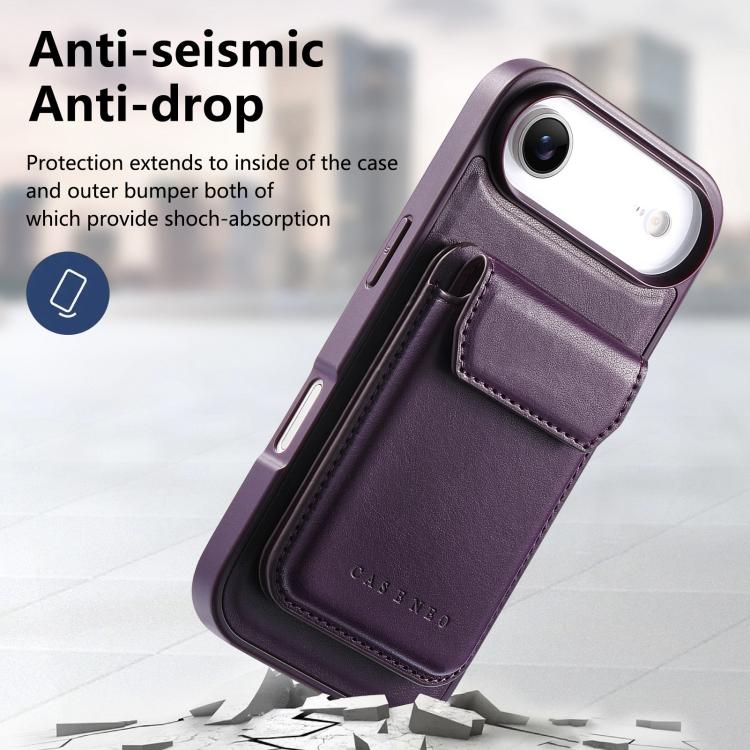 For iPhone Air CaseNeo Retro Multi-Card Bag Magnetic Back Phone Case