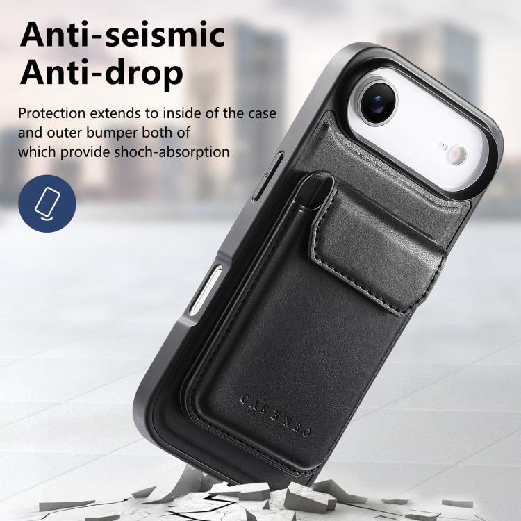 For iPhone Air CaseNeo Retro Multi-Card Bag Magnetic Back Phone Case