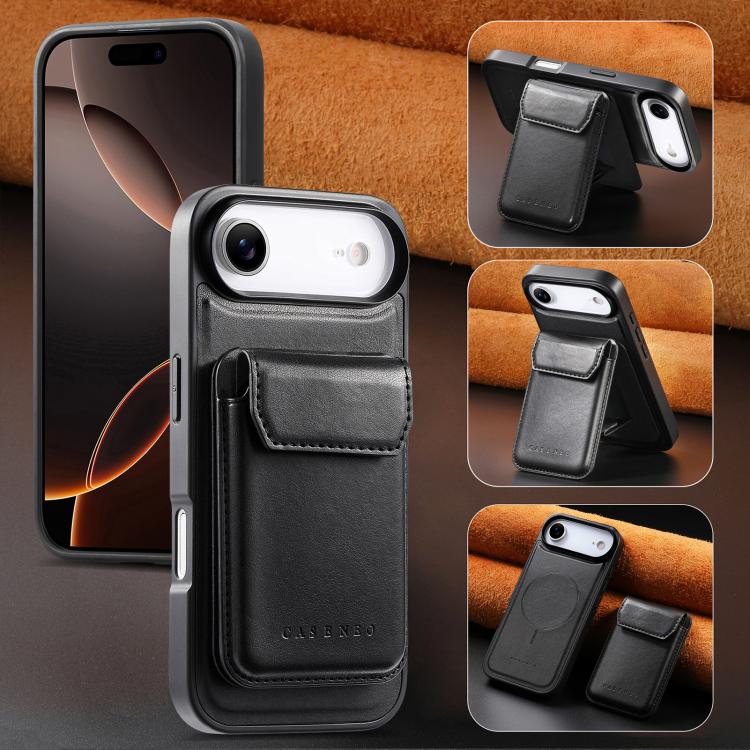 For iPhone Air CaseNeo Retro Multi-Card Bag Magnetic Back Phone Case
