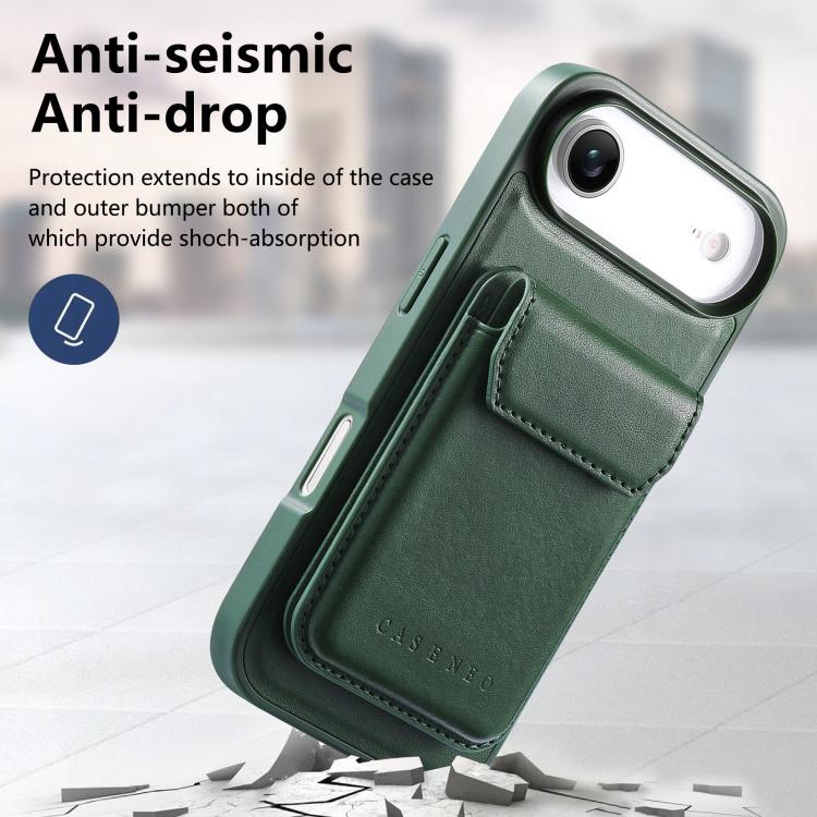 For iPhone Air CaseNeo Retro Multi-Card Bag Magnetic Back Phone Case