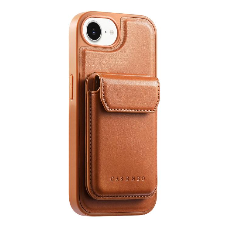 For iPhone 17e / 16e CaseNeo Retro Multi-Card Bag Magnetic Back Phone Case