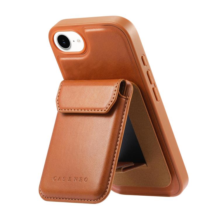 For iPhone 17e / 16e CaseNeo Retro Multi-Card Bag Magnetic Back Phone Case