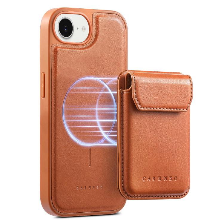 For iPhone 17e / 16e CaseNeo Retro Multi-Card Bag Magnetic Back Phone Case