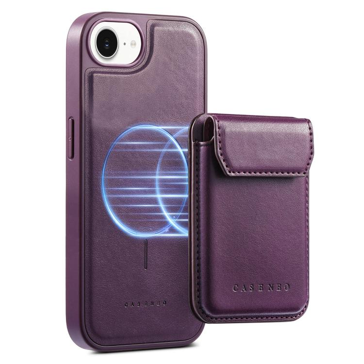 For iPhone 17e / 16e CaseNeo Retro Multi-Card Bag Magnetic Back Phone Case