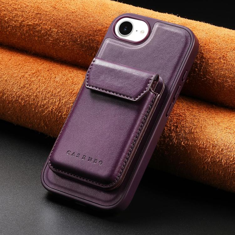 For iPhone 17e / 16e CaseNeo Retro Multi-Card Bag Magnetic Back Phone Case