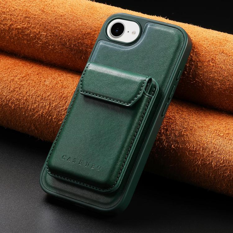For iPhone 17e / 16e CaseNeo Retro Multi-Card Bag Magnetic Back Phone Case