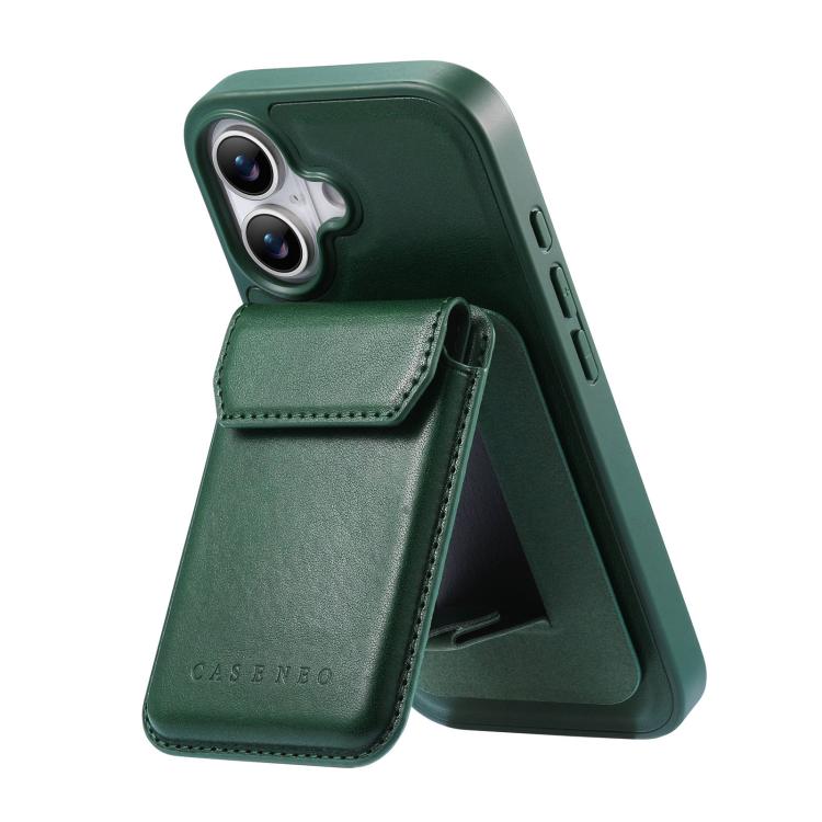 For iPhone 16 CaseNeo Retro Multi-Card Bag Magnetic Back Phone Case