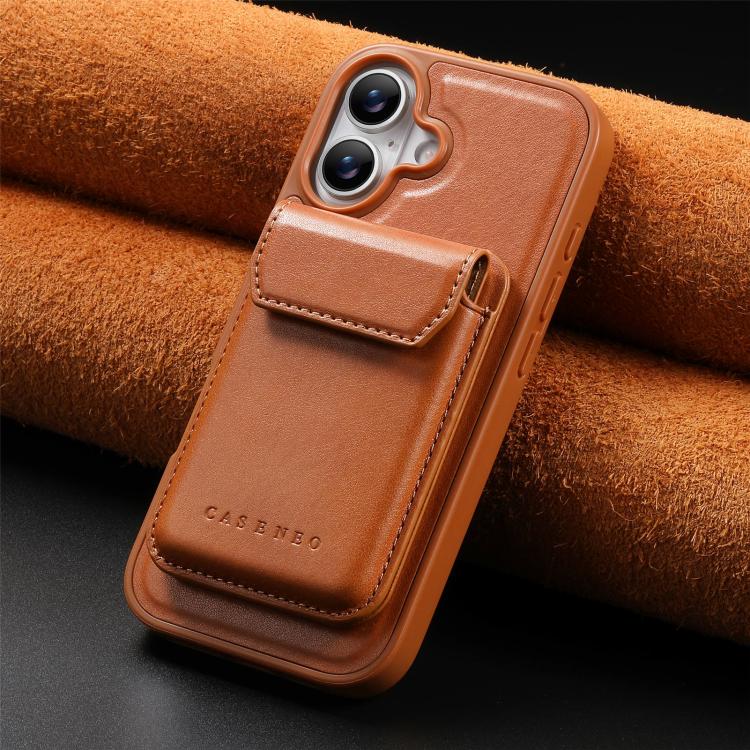 For iPhone 16 Plus CaseNeo Retro Multi-Card Bag Magnetic Back Phone Case