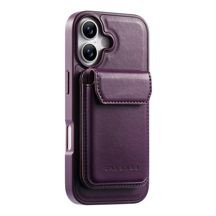 For iPhone 16 Plus CaseNeo Retro Multi-Card Bag Magnetic Back Phone Case