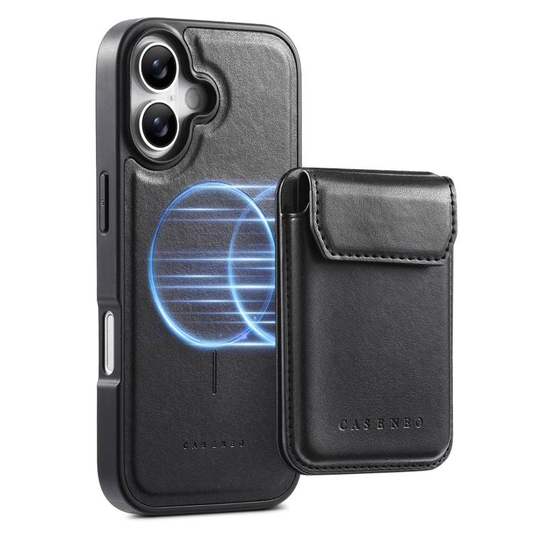For iPhone 16 Plus CaseNeo Retro Multi-Card Bag Magnetic Back Phone Case