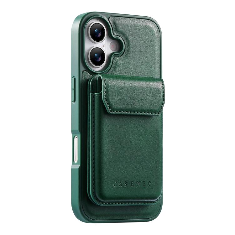 For iPhone 16 Plus CaseNeo Retro Multi-Card Bag Magnetic Back Phone Case
