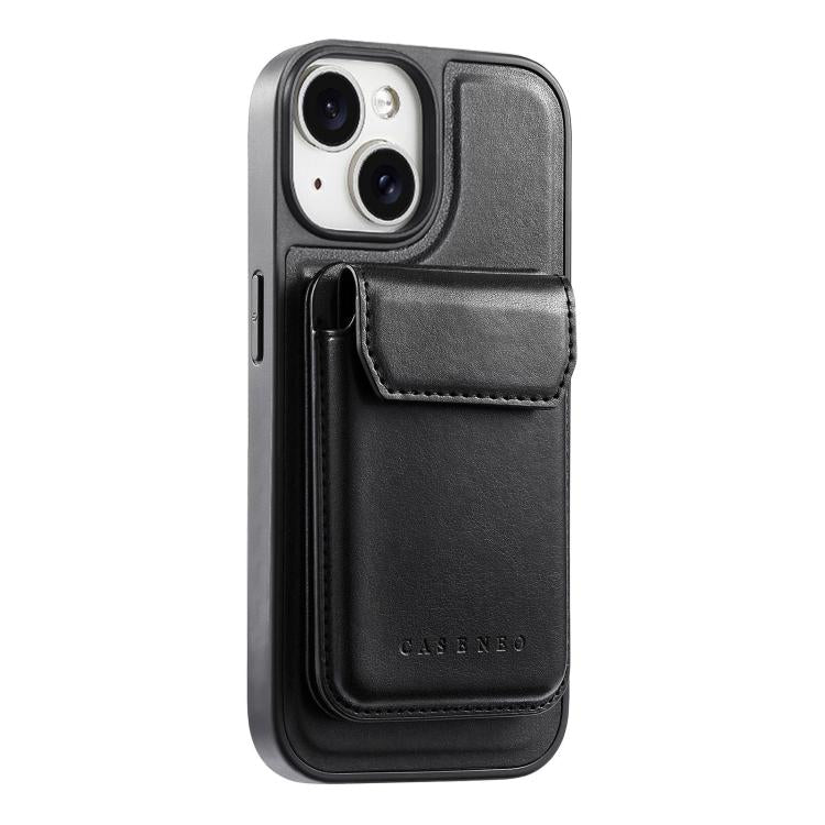 For iPhone 15 Plus CaseNeo Retro Multi-Card Bag Magnetic Back Phone Case