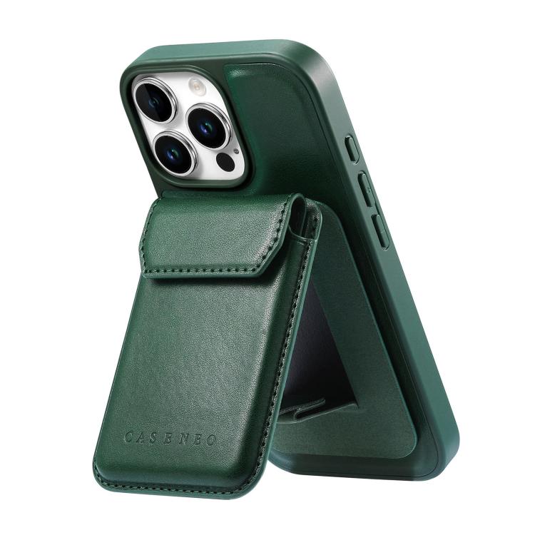 For iPhone 15 Pro Max CaseNeo Retro Multi-Card Bag Magnetic Back Phone Case