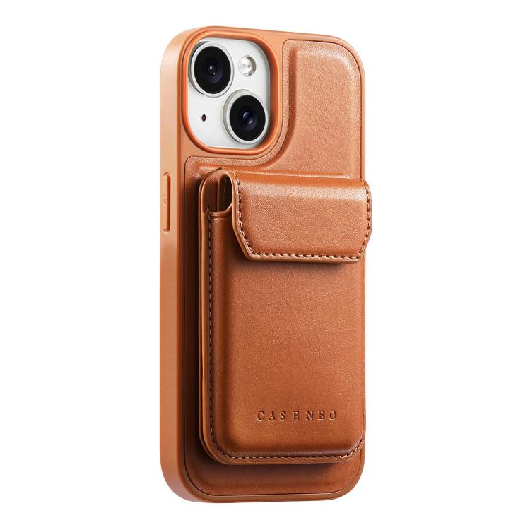 For iPhone 14 CaseNeo Retro Multi-Card Bag Magnetic Back Phone Case