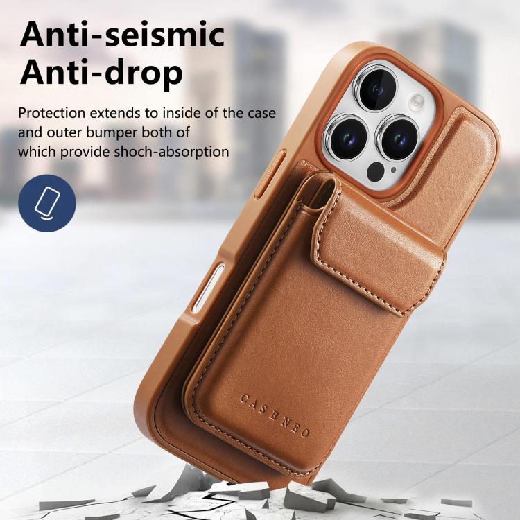 For iPhone 14 Pro Max CaseNeo Retro Multi-Card Bag Magnetic Back Phone Case
