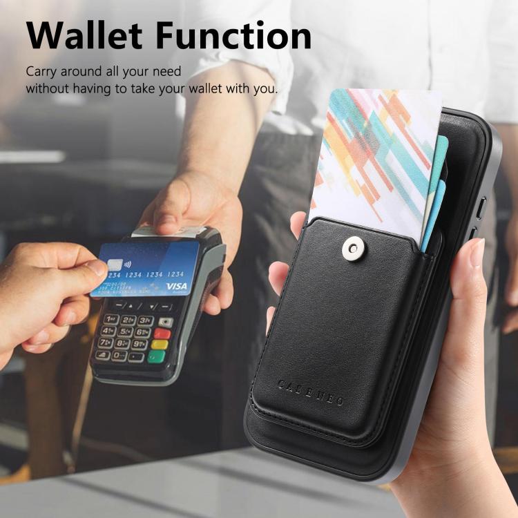 For iPhone 14 Pro Max CaseNeo Retro Multi-Card Bag Magnetic Back Phone Case