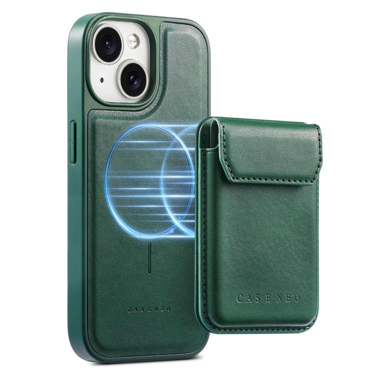 For iPhone 13 CaseNeo Retro Multi-Card Bag Magnetic Back Phone Case
