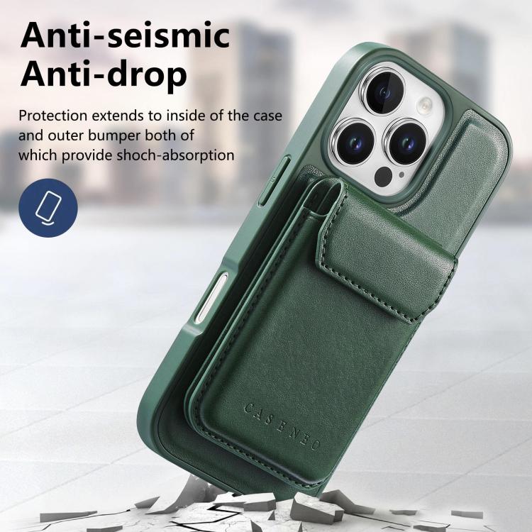 For iPhone 13 Pro CaseNeo Retro Multi-Card Bag Magnetic Back Phone Case