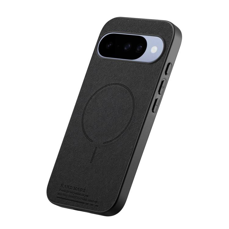 For Google Pixel 9 / 9 Pro Fabric Magnetic PU Back Cover Phone Case