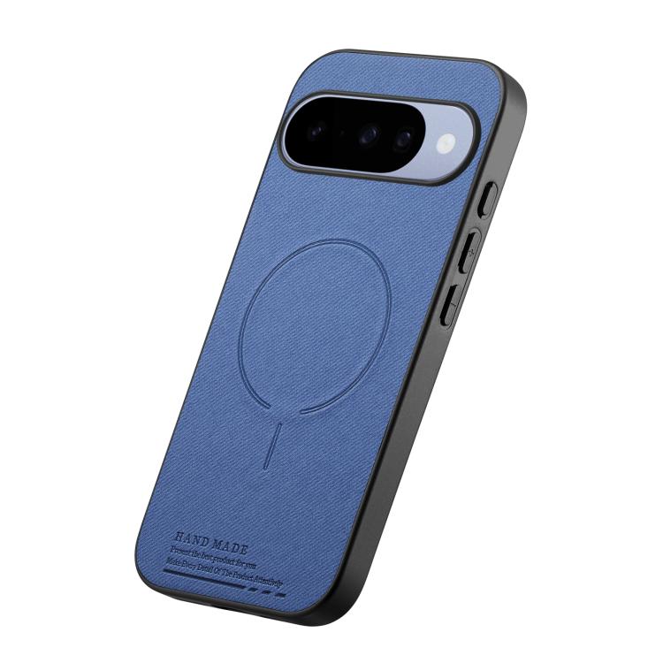 For Google Pixel 9 / 9 Pro Fabric Magnetic PU Back Cover Phone Case