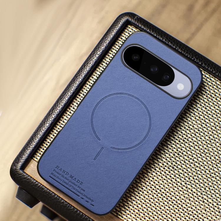 For Google Pixel 9 / 9 Pro Fabric Magnetic PU Back Cover Phone Case