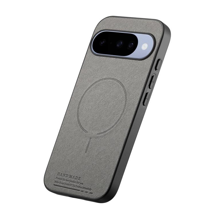 For Google Pixel 9 / 9 Pro Fabric Magnetic PU Back Cover Phone Case