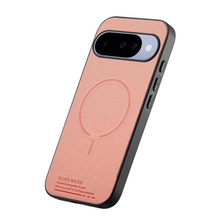 For Google Pixel 9 / 9 Pro Fabric Magnetic PU Back Cover Phone Case