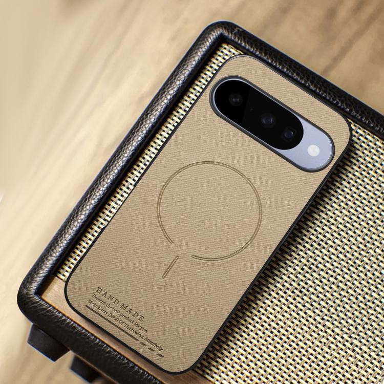 For Google Pixel 9 Pro XL Fabric Magnetic PU Back Cover Phone Case