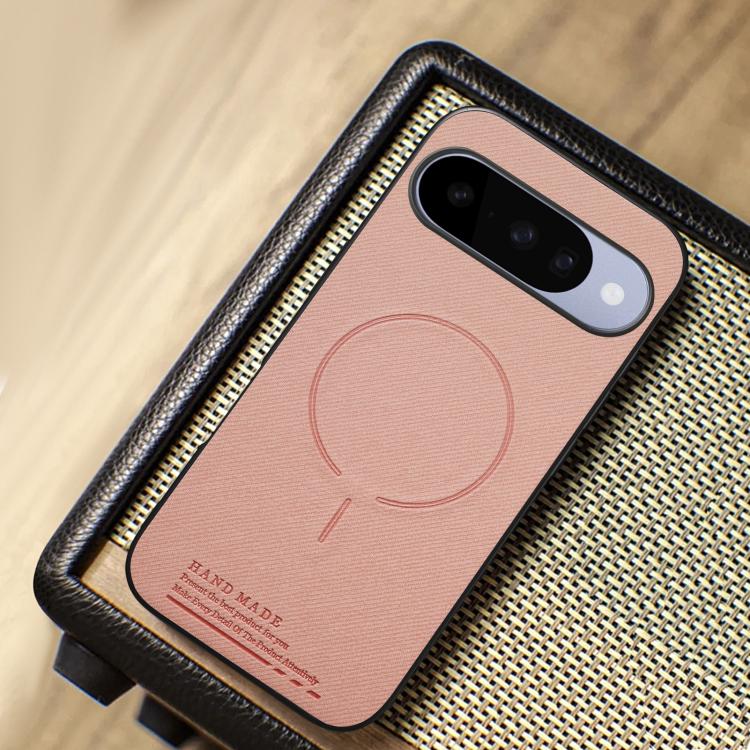 For Google Pixel 9 Pro XL Fabric Magnetic PU Back Cover Phone Case