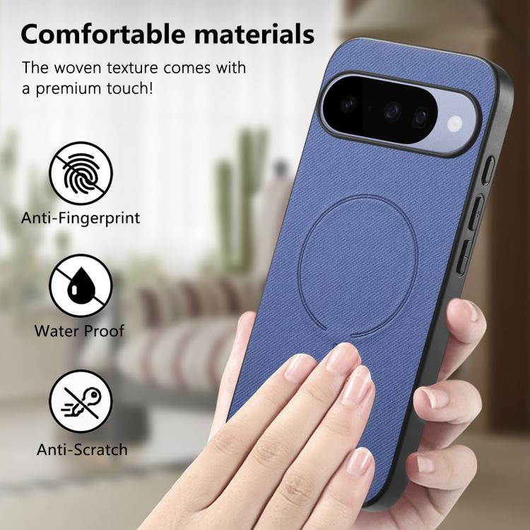 For Google Pixel 10 Pro XL Fabric Magnetic PU Back Cover Phone Case