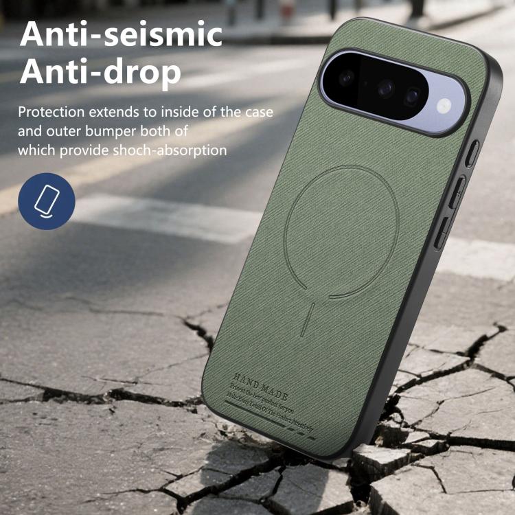 For Google Pixel 10 Pro XL Fabric Magnetic PU Back Cover Phone Case