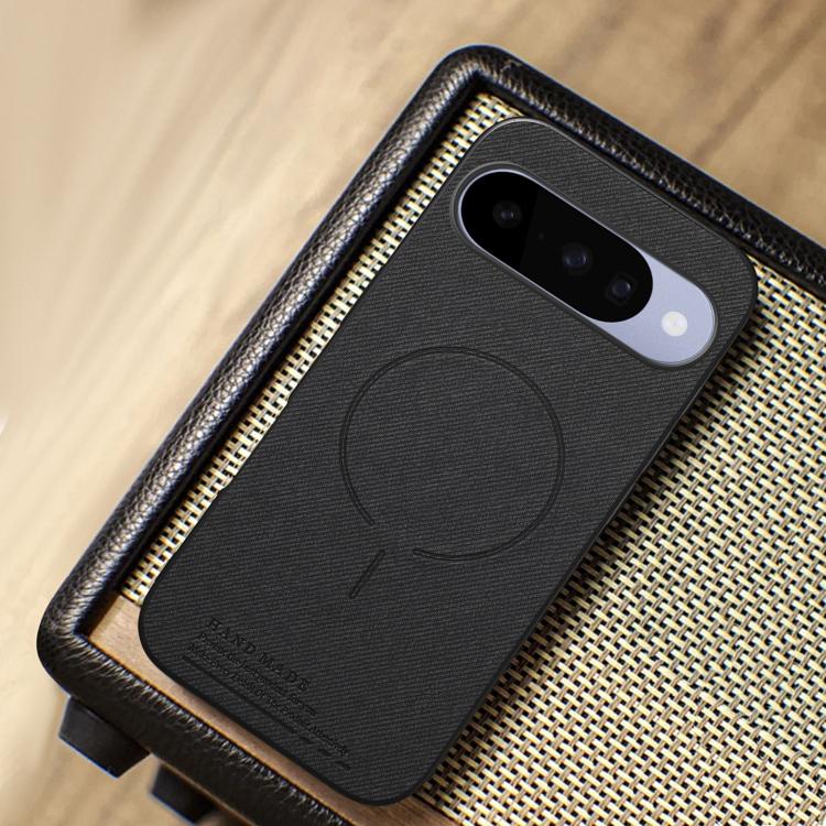 For Google Pixel 10a Fabric Magnetic PU Back Cover Phone Case