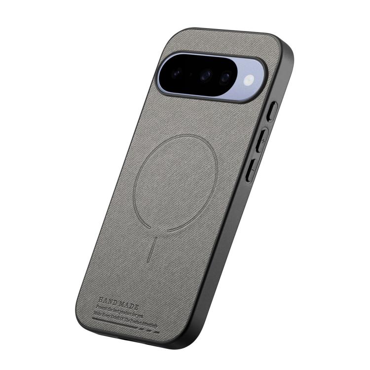 For Google Pixel 10a Fabric Magnetic PU Back Cover Phone Case