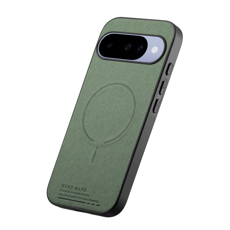 For Google Pixel 10a Fabric Magnetic PU Back Cover Phone Case