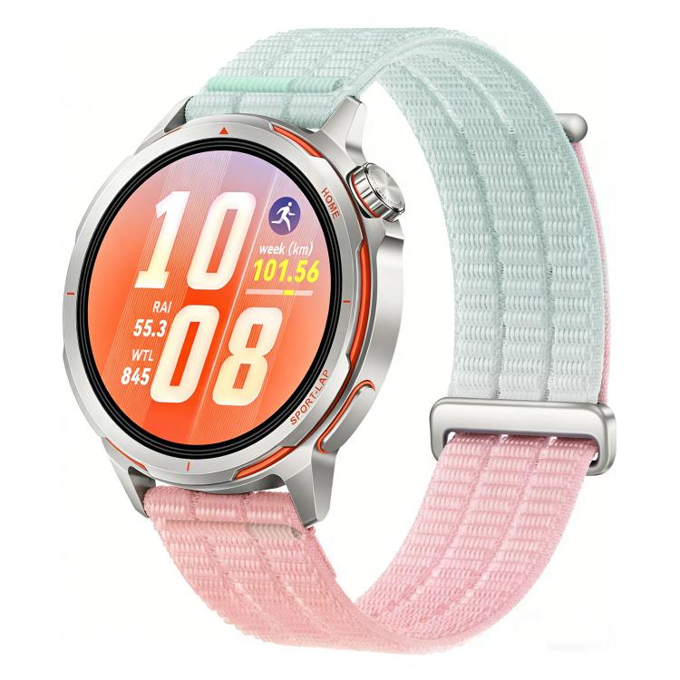 20mm Double-Link Cloud-Feel Breathable Nylon Loop Metal Head Watch Band