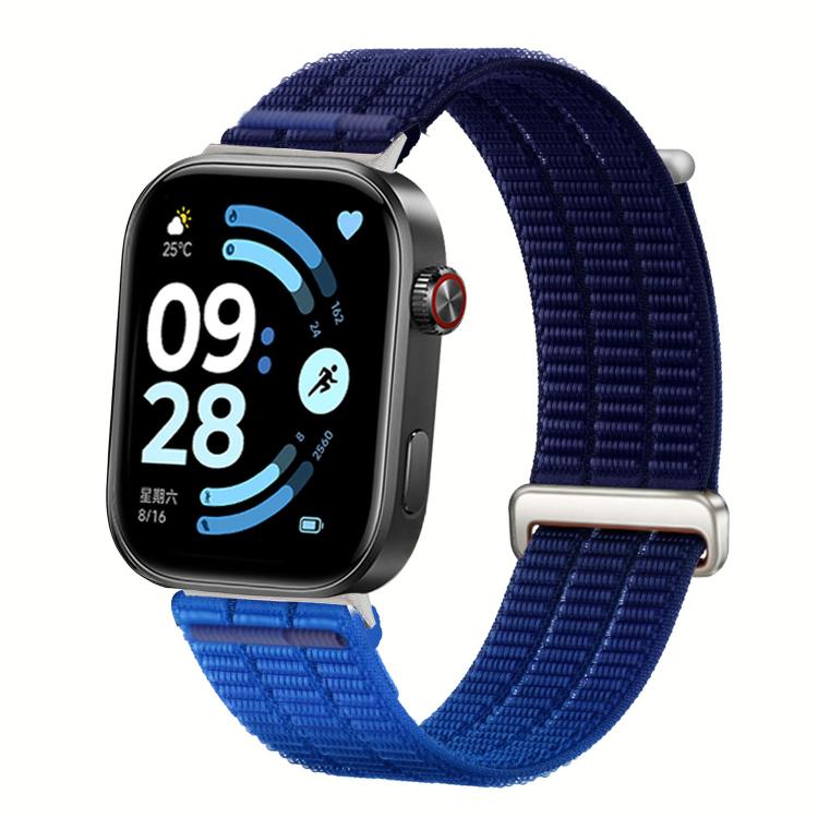 For Xiaomi Band  10 Pro / Redmi Watch 6 / 5 Double-Link Cloud-Feel Breathable Nylon Loop Metal Head Watch Band