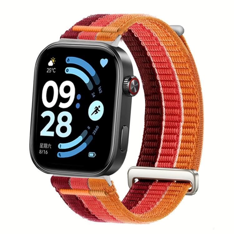 For Xiaomi Band  10 Pro / Redmi Watch 6 / 5 Double-Link Cloud-Feel Breathable Nylon Loop Metal Head Watch Band