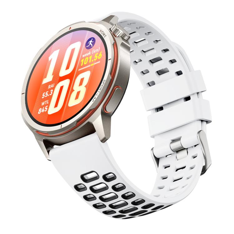 22mm Two Color Perforated Silicone Watch Band