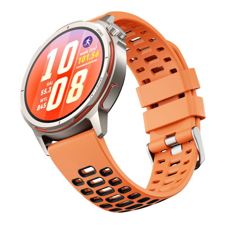 22mm Two Color Perforated Silicone Watch Band