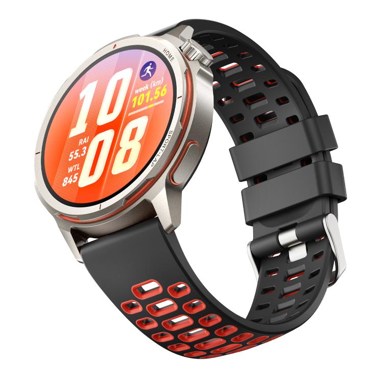 22mm Two Color Perforated Silicone Watch Band