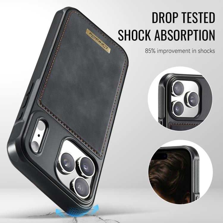 For iPhone 17 Pro Max CaseMe C69 Series Magnetic Vegan Leather Back Phone Case