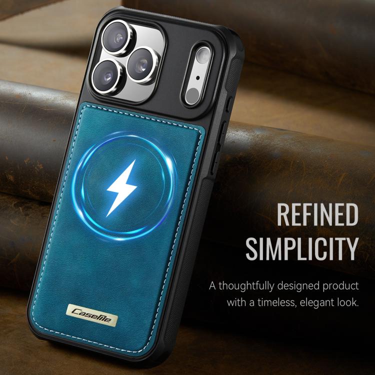 For iPhone 17 Pro Max CaseMe C69 Series Magnetic Vegan Leather Back Phone Case